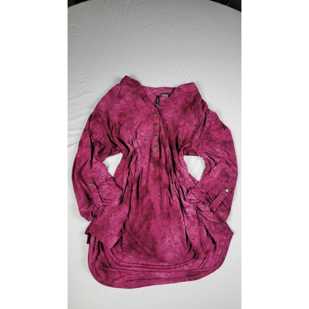 New Directions magenta blouse L